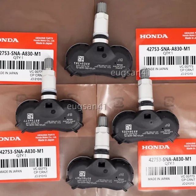 (4) New Oem Factory 42753-Sna-A830-M1 Tire Pressure Sensors Tpms For Honda Civic