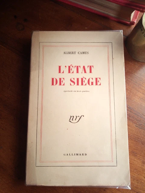 ALBERT CAMUS L'ETAT DE SIEGE édition Originale Numérotée 1948 Gallimard