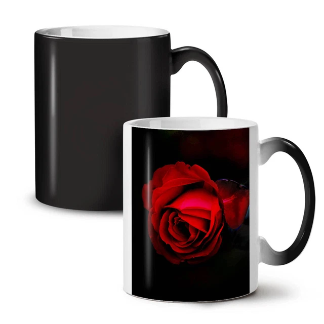 Beauty Red Rose NEU farbwechselnder Tee Kaffeebecher 11 Unzen | Wellcoda