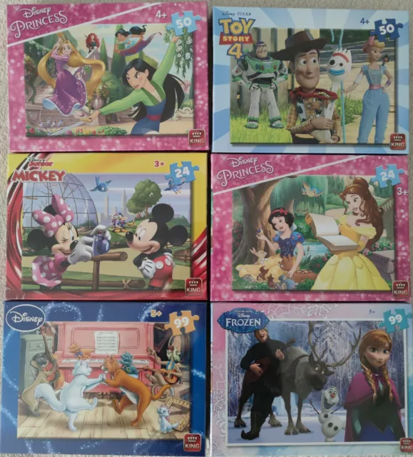 Walt Disney Puzzle 24/50/99 Teile verschiedene Motive für Kinder ab 3 Jahren NEU