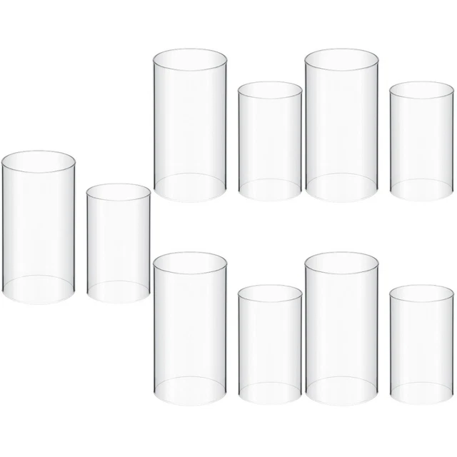 10 Pcs Daily Use Candle Shade Cover Clear Candle Shade for Room Home Daily