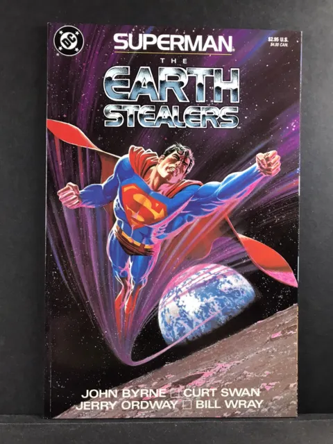 Superman Earth Stealers DC Comics 1988 John Byrne Kurt Swan With Display Card NM 2