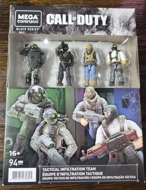 Mega Construx Call Of Duty TACTICAL INFILTRATION TEAM Black Series Set GYF91 New