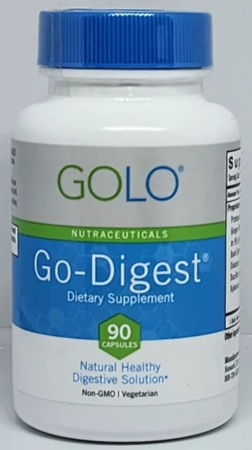 GOLO Go-Digest Dietary Supplement 90 Capsules New Factory Sealed Exp. 03/2025