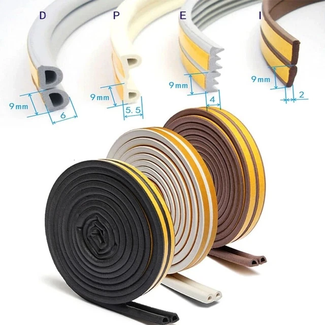 RUBBER FOAM DRAUGHT Excluder Weather Seal Strip Insulation Door Window