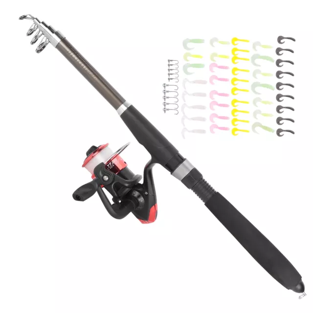 Fishing Gear Set Light Easy Grip ABS Fishing Easy To Install Fishing Rod Set