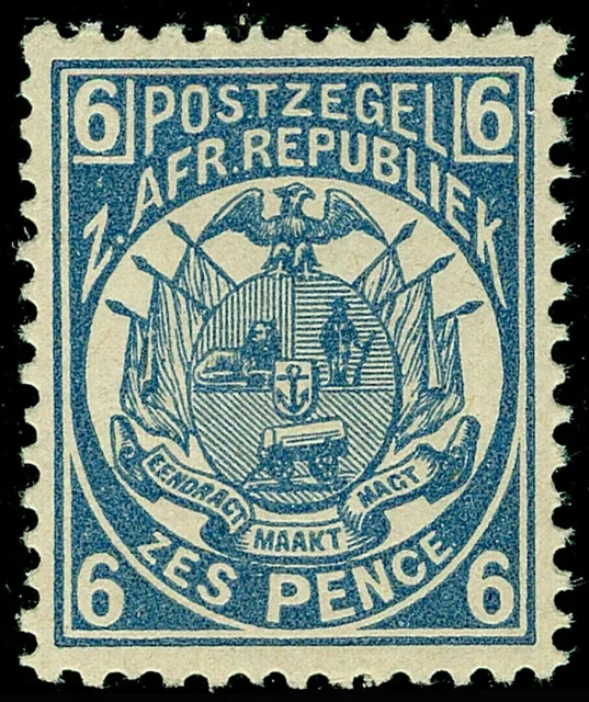 TRANSVAAL 1885-93 SG182 6d. PALE DULL BLUE -  MNH