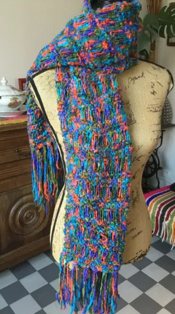 écharpe tricoté à main en Laine Neuf