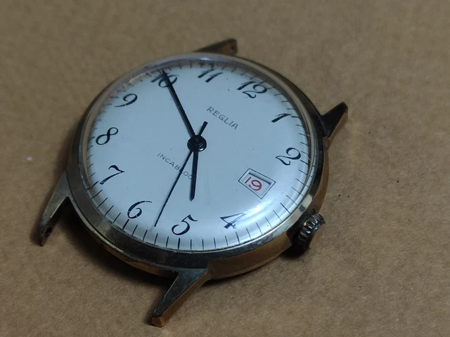 ANCIENNE MONTRE M CANIQUE Reglia Incabloc Calendrier Perp tuel