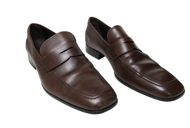 Chaussures Tod's City Gommino Driving Shoes En Daim Marron Taille 41 - Occasion