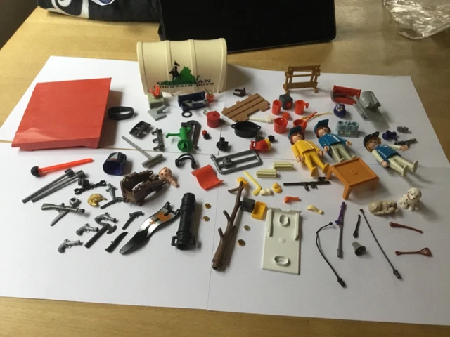 Lot De Pièces Détachées Playmobil – Vélo, Triporteur, Environ 170 Grammes, Occasion !