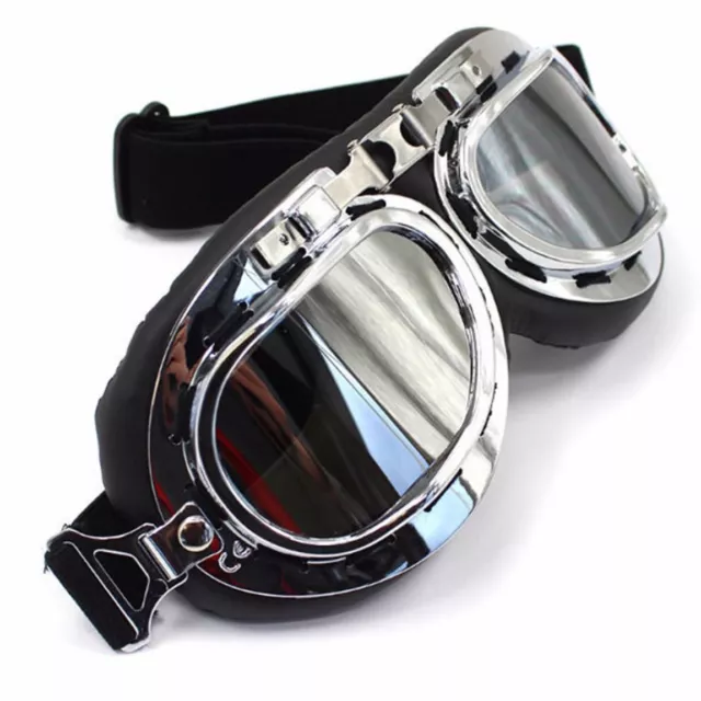 Harley Motorcycle Goggles Tinted Lens Ducati/Triumph/Honda Flying Bobber Choppe