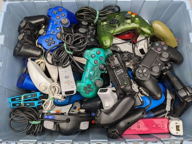 Lot of 80 Assorted OEM Video Game Controllers - Untested
