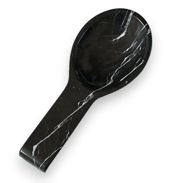 Spoon Rest Cooking IN Marble Black Italian Marble Gift Idea