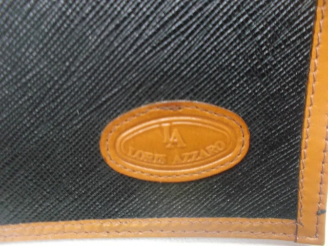 PORTAFOGLIO UOMO AZZARO in VERA PELLE e TESSUTO-Wallet leather men