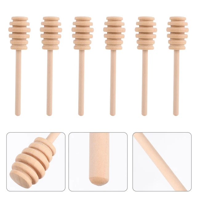 Bambú bastón de miel mermelada palillos mini palillos agitadores de madera panal de abejas mezcla