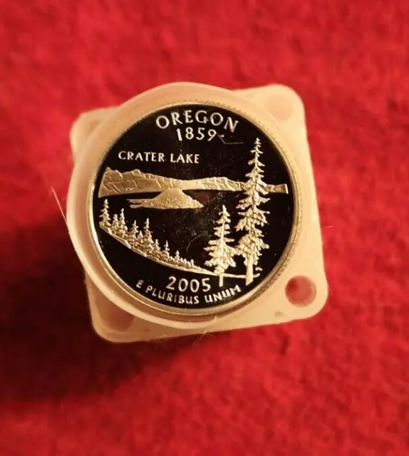 2005 s 90% silver proof Oregon statehood quarter roll