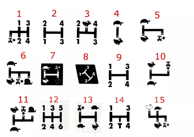 Deutz Schaltschema Aufkleber Baureihe 07 .