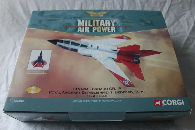 Corgi, 1/72, avion, plane, Panavia Tornado GR.1P royal aircraft, Bedford, 1989