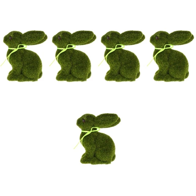 5 Pieces Arredamento Coniglietto Decorazione Pasquale Mini Statuine Acquario
