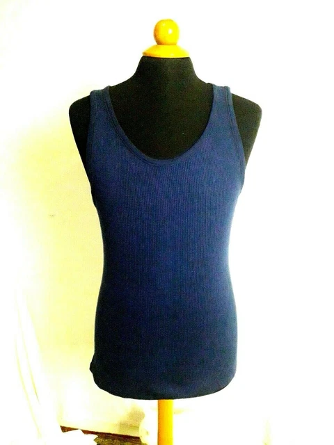 Tee-shirt Débardeur Marcel Armor Lux - Coton Bleu - Taille 2 - Homme - Vintage Neuf