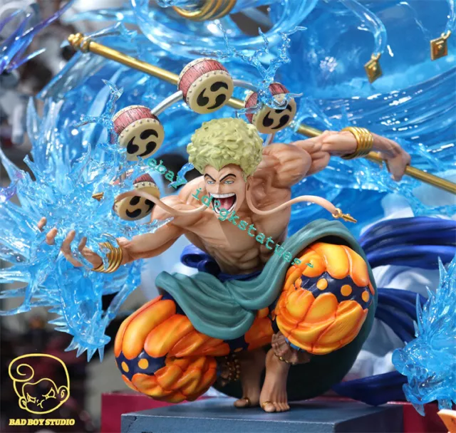 ZZDD Studio One Piece Enel Resin Model Painted Statue H70cm Led Light In  Stock 