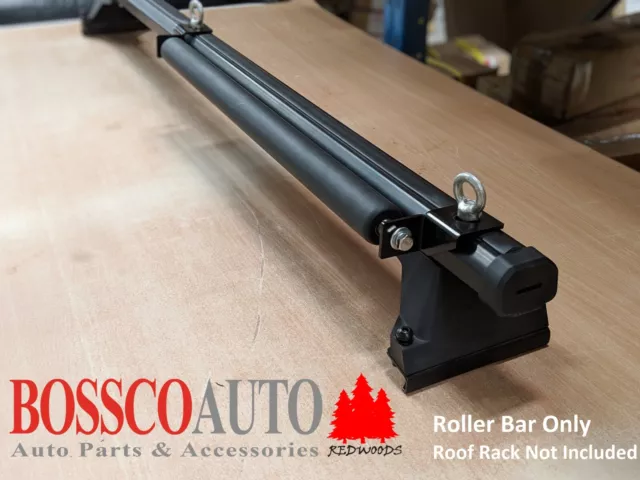 HEAVY DUTY ROOF Rack Black Ladder Roller Bar 600mm 79.00