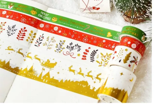 Japan Washi Tape Christmas Decoration 10cm 20cm super wide 5m MT480