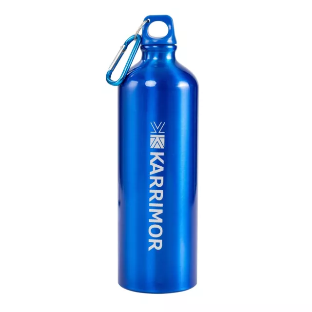 Karrimor Unisex Aluminium Drink Bottle 1 litre Water Outdoor Brushed