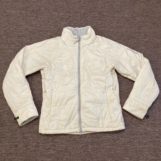 Columbia Titanium Cream Full Zip Insulated Jacket Women Size Small