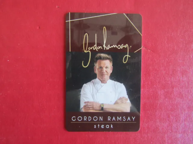 CASINO PARIS Hotel Room Key Card Las Vegas Strip NV Gordon Ramsay Steak