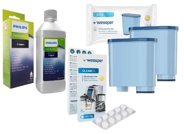 2x filtri per l'acqua + decalcificante per Philips Saeco AquaClean CA6903 / 10