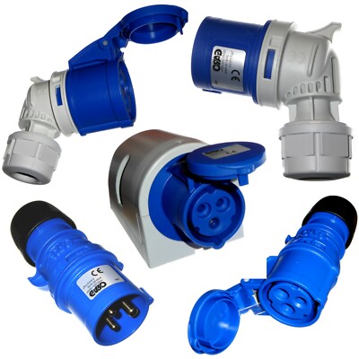 240V/16A 3-PIN BLUE SITE/INDUSTRIAL PLUGS&SOCKETS MALE