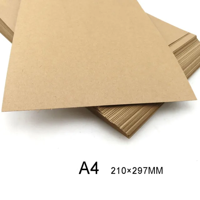 Papel kraft cartón A4 (210 mm*297 mm) caja artesanal marrón boda 10 hojas