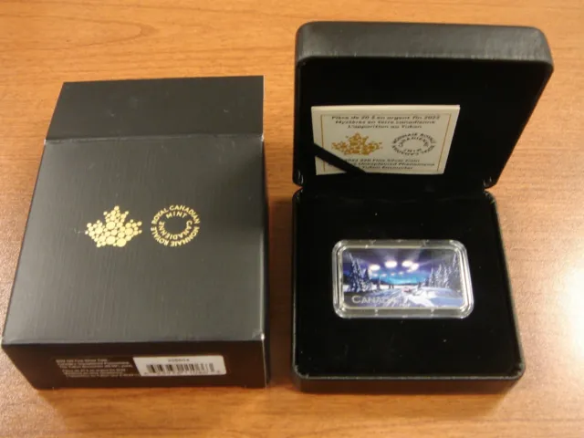 2022 Canada $20 Coin 9999 Fine Silver Bar Yukon UFO Encounter BOX & COA