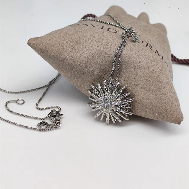 Sparkling & White Diamond & Snowflake Pendant Necklace Sparkling & White Diamond & Snowflake Pendant Necklace