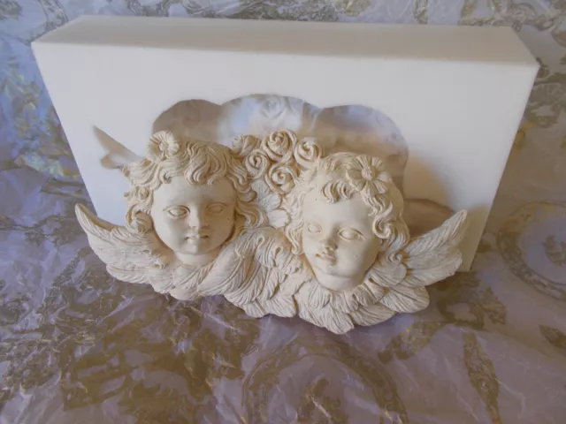 Lovely Cherubs And Roses Silicone Rubber Mould Plaque