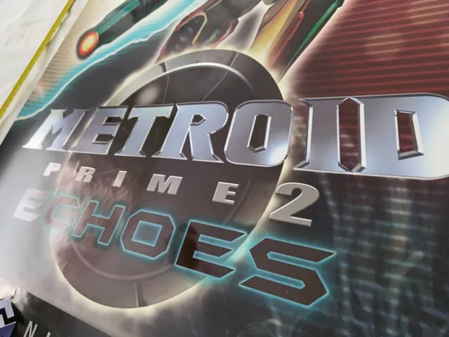 POSTER : Metroid Prime 2 Echoes - PLV Display Promo Nintendo Gamecube ~70cm LONG 2