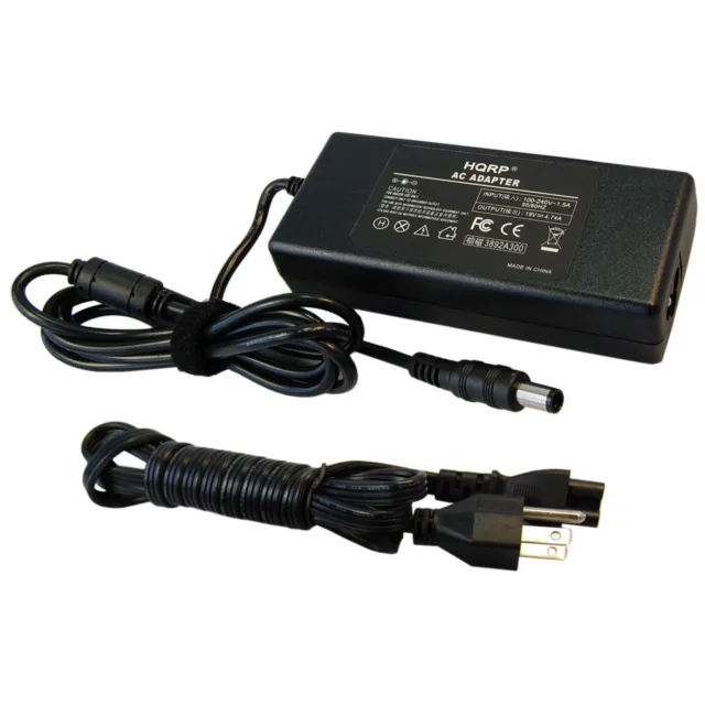 HQRP Adaptador de CA para HP G60-120US Laptop / Portátil / Cable de alimentación