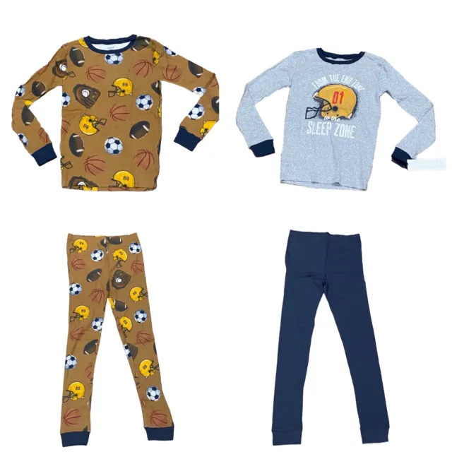 Carter's-4-Piece Pattern Snug-Fit Pajamas Set-Boy's Size: 12-Sleep Zone-NEW!!