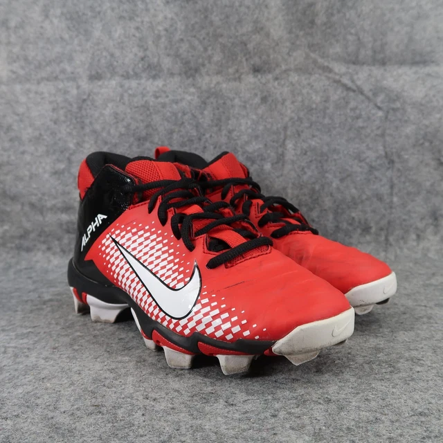 Youth football cleats red and black sale