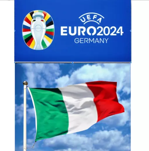Giant 150cm x 90cm Italy Italian Bandiera Italia Euro 2024 Football Flag