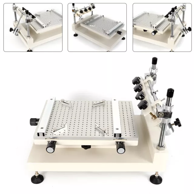 Manual 3040 Solder Paste Printing Machine PCB SMT Stencil Printer ±0.01mm NEW