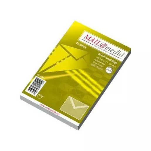 [Ref:211400-5] MAILMEDIA Lot de 5 enveloppes Offset blanche, C6, sans fenêtre,