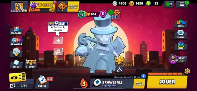 Compte Brawl Star 46k +50skins, 79/79 Et R30