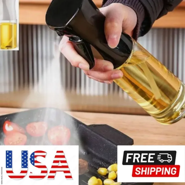 1pc 200 ML Olive Oil Sprayer Bottle For Kitchen Pump Cooking BBQ Oil Spray NEW
