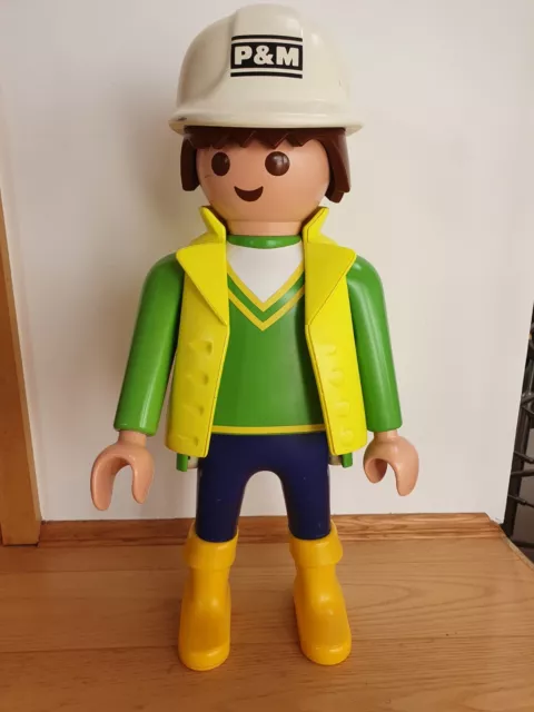 Playmobil Bauarbeiter Figur XXL ca. 60 cm.