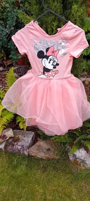 2 pretty girls dresses NEXT H & M AGE 6 Minnie Mouse with tutu & floral summer