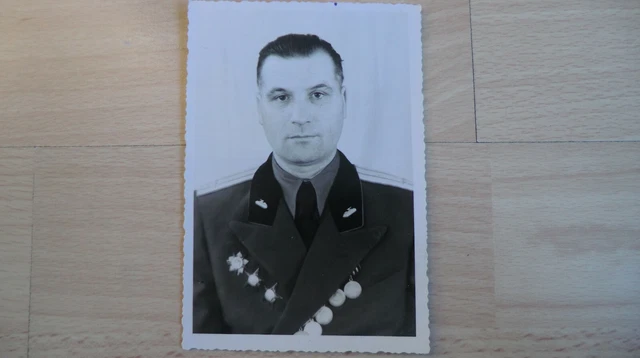 Foto Portrait Russische Offizier 100% Original UDSSR Nr-13