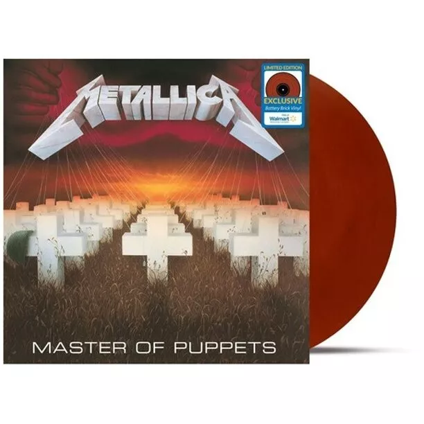 Metallica Master Of Puppets Red Battery Brick Vinyl Walmart Exclusive Lp Sealed